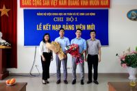 Lễ kết nạp Đảng vi&ecirc;n mới Chi bộ 1 &ndash; Chi bộ Trạm quan trắc v&agrave; Ph&acirc;n t&iacute;ch m&ocirc;i trường lao động